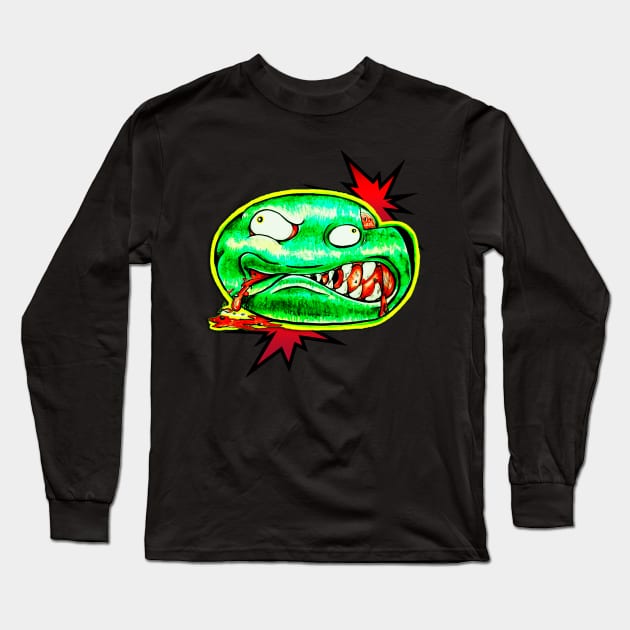 Psycho Melon Long Sleeve T-Shirt by Levys Artistry